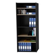 Biblioteca Estanteria Organizador 2m Melamina Oficina Hogar+ Color Negro - Haya