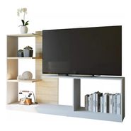 Rack Centro Entretenimiento Modular Estanteria Mesa Tv 55 ++