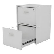 Fichero Organizador Premium 2cajones Melamina 18mm Oficina + Color Blanco