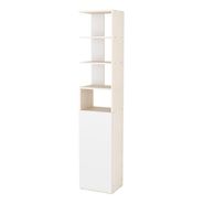 Biblioteca Estanteria Mueble Organizador Pta Baja Estantes + Color Guatambu-blanco