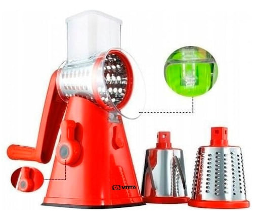 Rallador-Vitta-Salad-Maker-Rebanador-Acero-Inoxidable