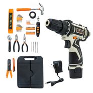 Combo Taladro Atornillador 12V + Set De Herramientas 50 Pz