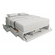 Box De Cama C/cajonera + Zapatero Base Somier 160 + + +