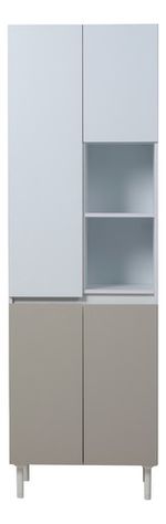 Mueble-Despensero-Armario-Organizador-De-Cocina-060m-4p----Blanco-Norte---Beige-Avellana