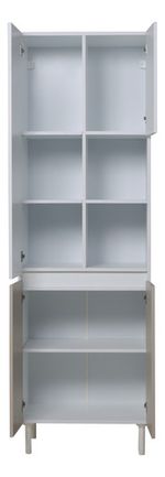 Mueble-Despensero-Armario-Organizador-De-Cocina-060m-4ptas-Blanco-Norte---Beige-Avellana