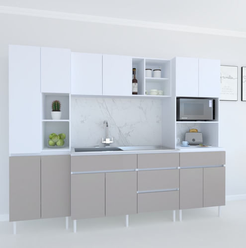 Mueble-Despensero-Armario-Organizador-De-Cocina-060m-4ptas-Blanco-Norte---Beige-Avellana