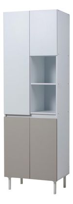 Mueble-Despensero-Armario-Organizador-De-Cocina-060m-4ptas-Blanco-Norte---Beige-Avellana