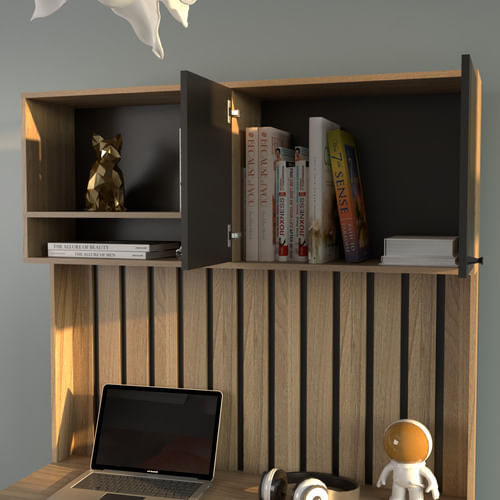 Escritorio-Varillado-Mesa-Pc-Computacion-Con-Alzada-Moderno-OLMO-FINLANDES-CON-NEGRO