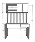 Escritorio-Varillado-Mesa-Pc-Computacion-Con-Alzada-Moderno-OLMO-FINLANDES-CON-NEGRO