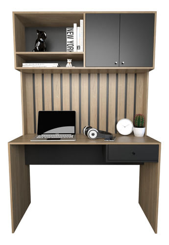Escritorio-Varillado-Mesa-Pc-Computacion-Con-Alzada-Moderno-OLMO-FINLANDES-CON-NEGRO