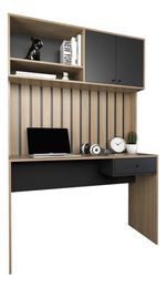 Escritorio-Varillado-Mesa-Pc-Computacion-Con-Alzada-Moderno-OLMO-FINLANDES-CON-NEGRO