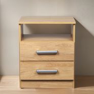 Mesa De Luz De Apoyo 2 Caj Dormitorio Melamina Imperio