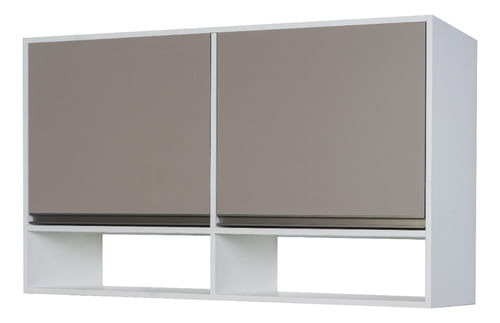 Mueble-Alacena-Moderna-120-Cocina-2-Ptas-Especiero-Melamina-Arcilla---Blanco