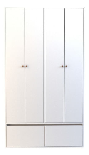 Placard-Melamina-Ropero-Moderno-Puertas-De-Abrir---Zapatero--Color-Everest