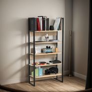 Biblioteca Estanteria Estilo Industrial Melamina + Hierro