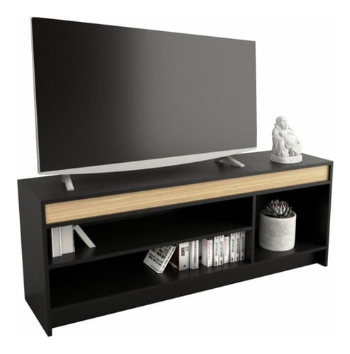 Mesa-Rack-Tv-Led-Abierta-135m-Con-Estante-Color-Negro-Olmo