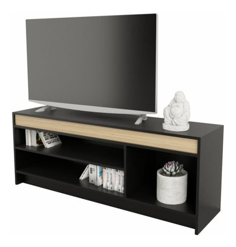 Mesa-Rack-Tv-Led-Abierta-135m-Con-Estante-Color-Negro-Olmo