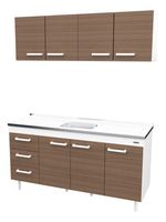 Combo-Mueble-Alacena---Bajo-Mesada-160-Mts-Melamina-S-bacha-Blanco-Carvalho-Mezzo