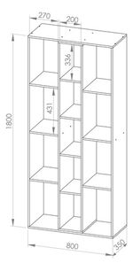 Biblioteca-Con-Estantes-Moderna-Minimalista-Oficina-Roble-Natural-Blanco