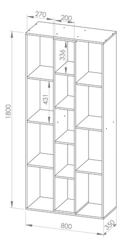 Biblioteca-Con-Estantes-Moderna-Minimalista-Oficina-Roble-Natural-Blanco