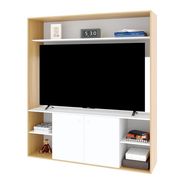 Modular Rack Centro Entretenimiento Panel Led Tv Melamina ++