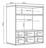 Modular-Rack-Centro-Entretenimiento-Panel-Led-Tv-Melamina---Envio-Sin-Cargo-Capital-Federal-Nebraska-con-Negro