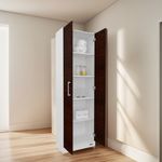 Despensero-Multifuncion-180-Biblioteca-Estanteria-C--Puertas-Blanco-con-frente-Wengue