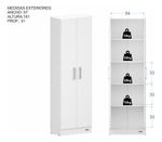 Despensero-Multifuncion-180-Biblioteca-Estanteria-C--Puertas-Blanco-con-frente-Wengue