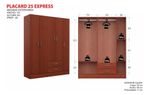 Placard-141-M-Ropero-5-Ptas-De-Abrir-2-Caj-Simil-Laqueado--Caoba