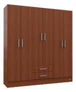 Placard-169-Mts-Armario-6-Ptas-De-Abrir-2-Cajones-Melamina-Tabaco