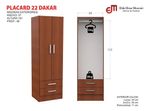 Placard-2-Puertas-2-Cajones-Dakar-Chocolate-Color-Carvalhomezzo-Frente-Blanco