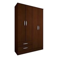 Placard Mosconi Super Express Placard 24 Color Chocolate De Mdf Con 4 Puertas Batientes