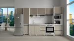 Mueble-Bajo-Mesada-Cocina-120-Cm-2-Ptas-3-Caj---Sin-Bacha----PINO-CASCINA-con-perfiles-color-bronce