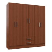 Placard Ropero 26 Dakar Zero 6 Puertas 169 X181 X46 Mosconi Color Tabaco