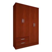 Placard Mosconi Super Express Placard 24 Color Caoba De Mdf Con 4 Puertas Batientes