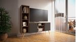 Rack-Led---Biblioteca-Mesa-Tv-Led-Nordico-Escandinavo-Diseño---Envio-Sin-Cargo-Capital-Federal-Gris-cubanita