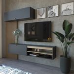 Rack-Tv-Flotante-Moderno-Centro-De-Entretenimiento--------Olmo-con-Negro