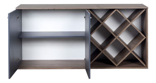 Rack-Mesa-Para-Tv-Bahiut-Comoda-Bar-2-Puertas---Bodeguero--Nebrasca-Gris--Gris-Sombra