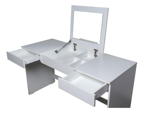 Escritorio-Camarin-Mueble-Tocador-Con-Espejo-Melamina--------Blanco
