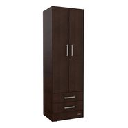 Placard Ropero Mosconi Dakar Melamina 2 Puertas 2 Cajones Color Wengue