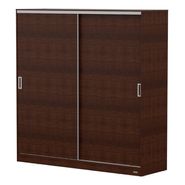 Placard Ropero 1,80 Melamina 2 Puertas Corredizas 2 Cajones