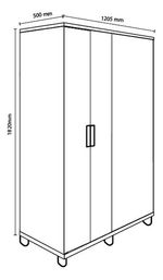 Ropero-Placard-Melamina-2-Puertas-Abrir-1-Puerta-Corrediza-Pino-Cascina