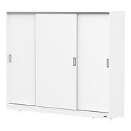 Placard Ropero 2,20 Melamina 3 Puertas Corredizas 4 Cajones