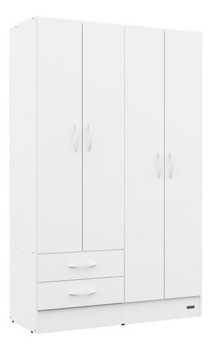 Placard-113-Ropero-4-Ptas-De-Abrir-2-Caj-S--Laqueado-Bco----Blanco