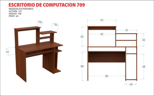 Escritorio-Mesa-Para-Pc-Con-Bandeja-Y-Estantes-Melamina--Blanco