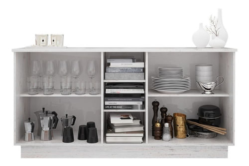 Bahiut-Comoda-Vajillero-Dl856-Buffet-Melamina---Envio-Sin-Cargo-Capital-Federal---Roble-Nebraska-Gris