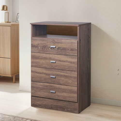 Comoda-Chifonier-Cajonera-4-Caj-Interior-De-Placard-Moccha
