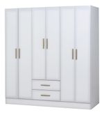 Placard-Ropero-180-6ptas---2caj-Dormitorio-Melamina-Blanco