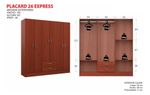 Placard-Ropero-169-Mts-6-Ptas-De-Abrir-2-Caj-Simil-Laqueado-Chocolate