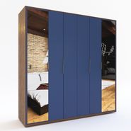 Ropero Placard Melamina Moderno 6 Puertas Abrir Con Espejos